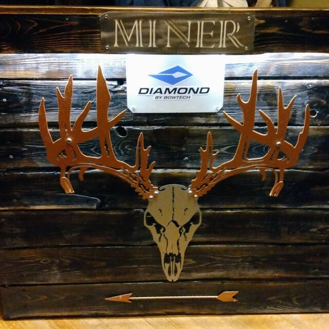 [Copy]Personalized Metal Deer Skull Bow Rack-The best gift for outdoor lovers